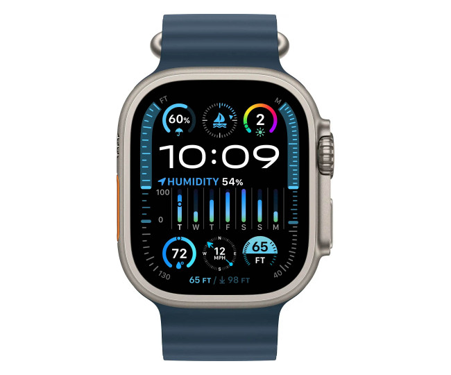 Apple Watch Ultra 2 GPS + Cellular 49mm Titanium Case with Blue Ocean Band (MREG3) б/в